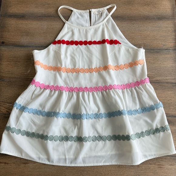 entro Tops - Entro Multicolor Striped Halter Top